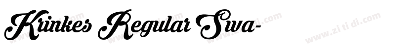 Krinkes Regular Swa字体转换 Krinkes Regular Swa字体转换